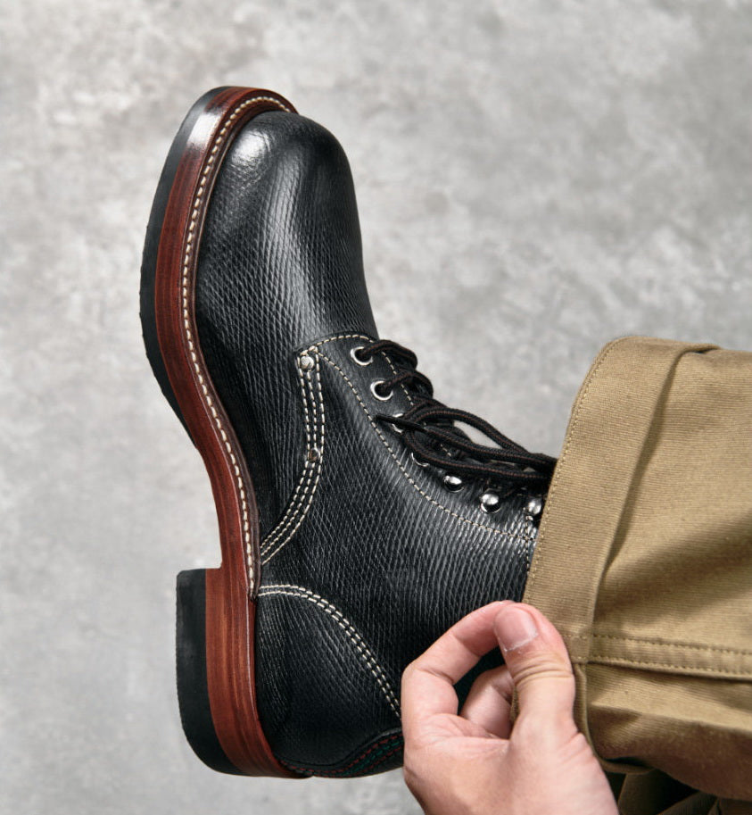 27306 Bear Head Railman Work Boots / Proprietary Hatch Grain Cowhide MTO