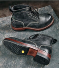 27306 Bear Head Railman Work Boots / Proprietary Hatch Grain Cowhide MTO