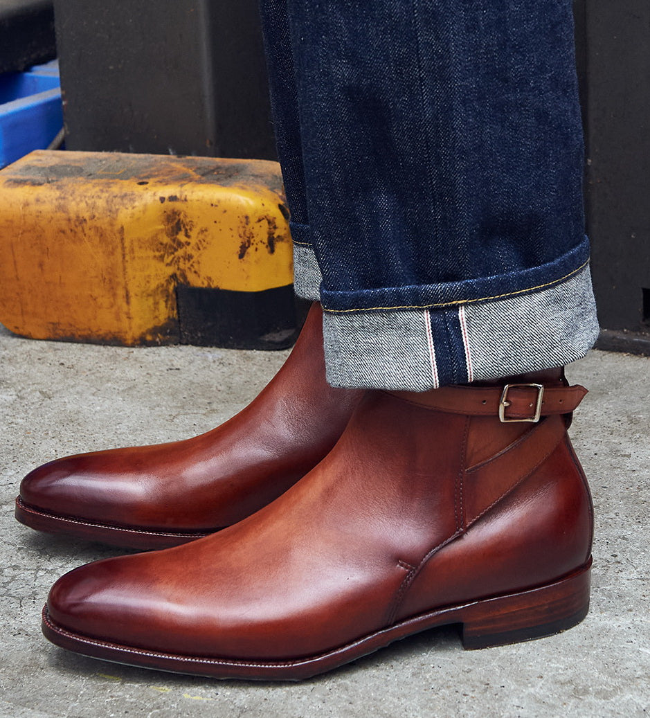 35207 Jodhpur Custom Boots / Polaris Conceria Hand-dyed Calf MTO