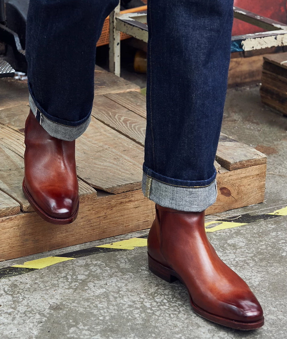 35207 Jodhpur Custom Boots / Polaris Conceria Hand-dyed Calf MTO