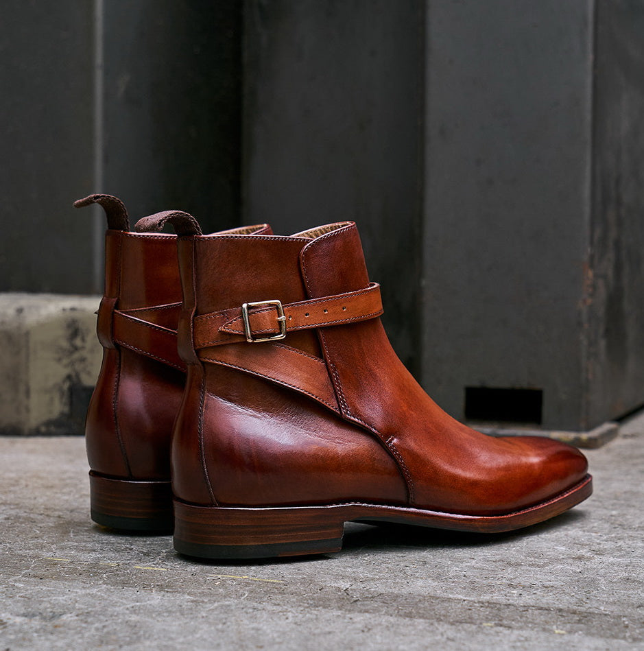 35207 Jodhpur Custom Boots / Polaris Conceria Hand-dyed Calf MTO