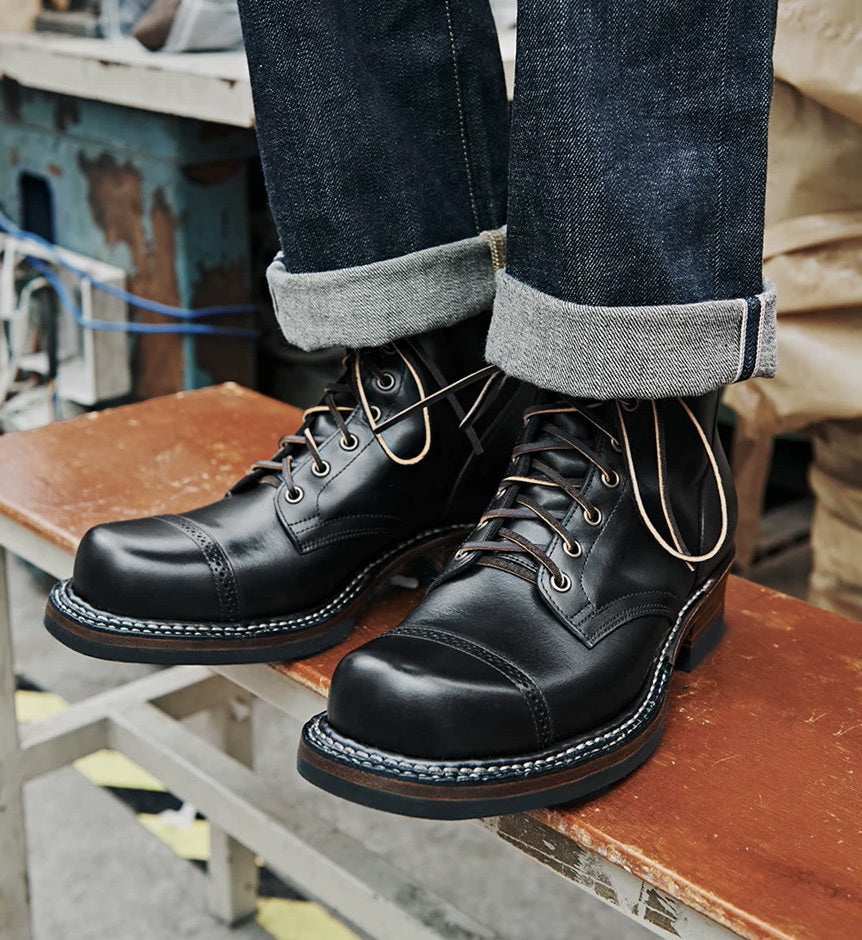 38301 "Warden" Boots / Proprietary Semi Veg-tanned Teacore Cowhide MTO