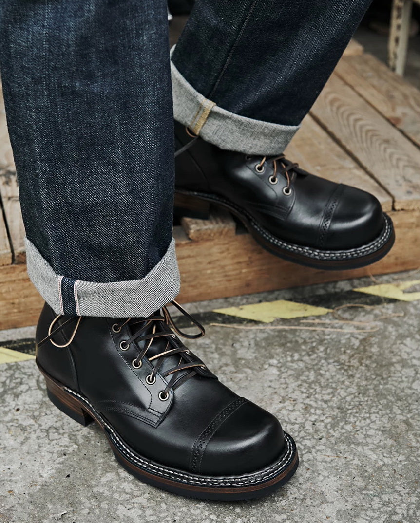 38301 "Warden" Boots / Proprietary Semi Veg-tanned Teacore Cowhide MTO