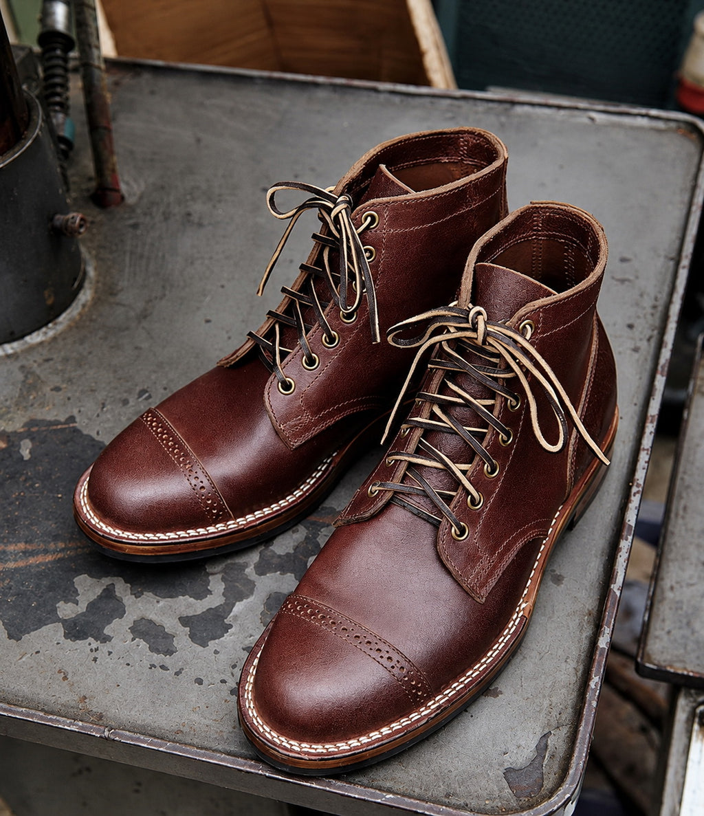 39002 Service Boots / Horween Waxed Flesh & Calico Flesh MTO