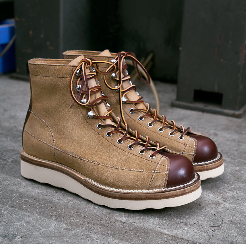 39602 Monkey Boots Unit Sole / Grain & Roughout Two Tone MTO