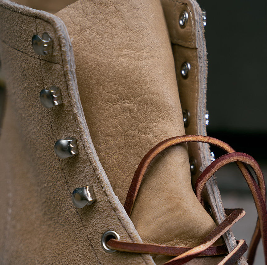 39602 Monkey Boots Unit Sole / Grain & Roughout Two Tone MTO