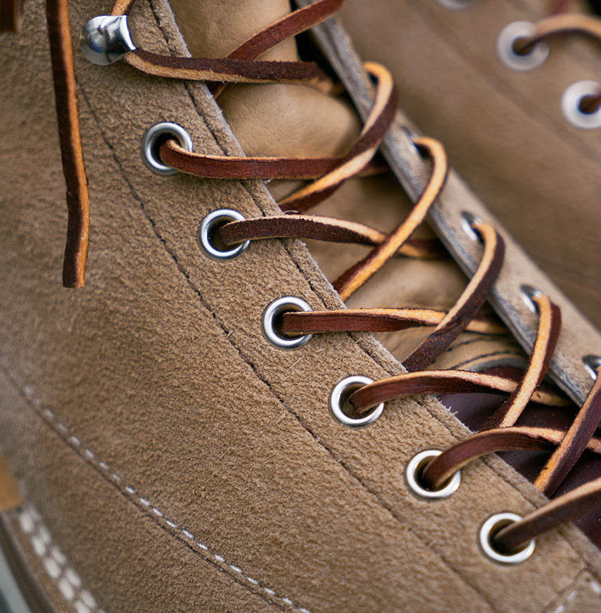 39602 Monkey Boots Unit Sole / Grain & Roughout Two Tone MTO