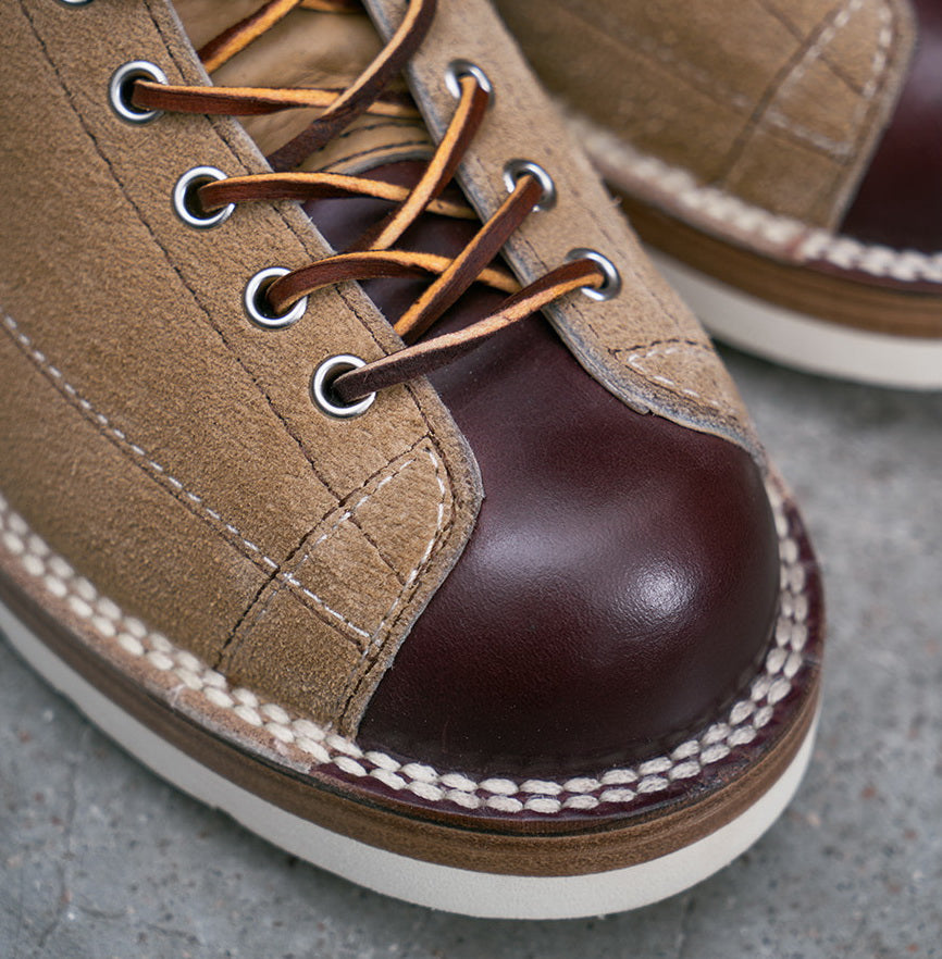 39602 Monkey Boots Unit Sole / Grain & Roughout Two Tone MTO