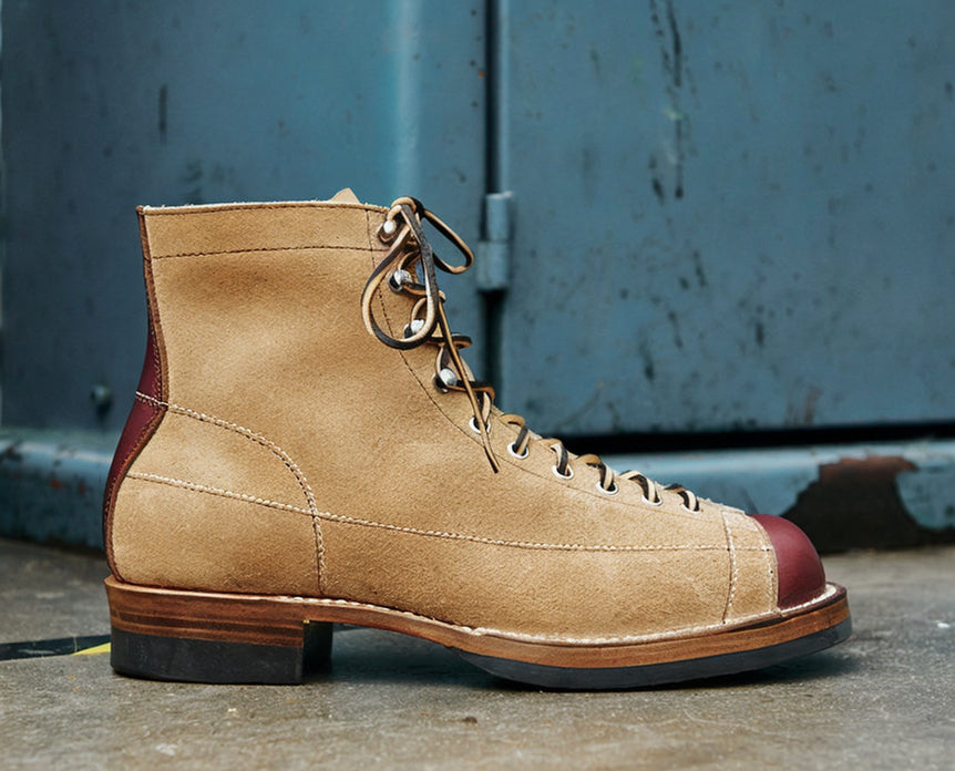 39602 Custom Monkey Boots / Grain & Roughout Two Tone MTO
