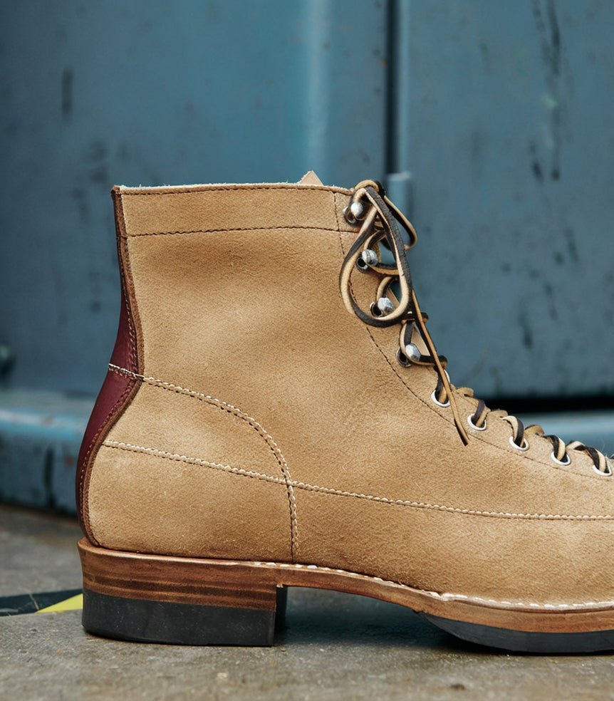 39602 Custom Monkey Boots / Grain & Roughout Two Tone MTO