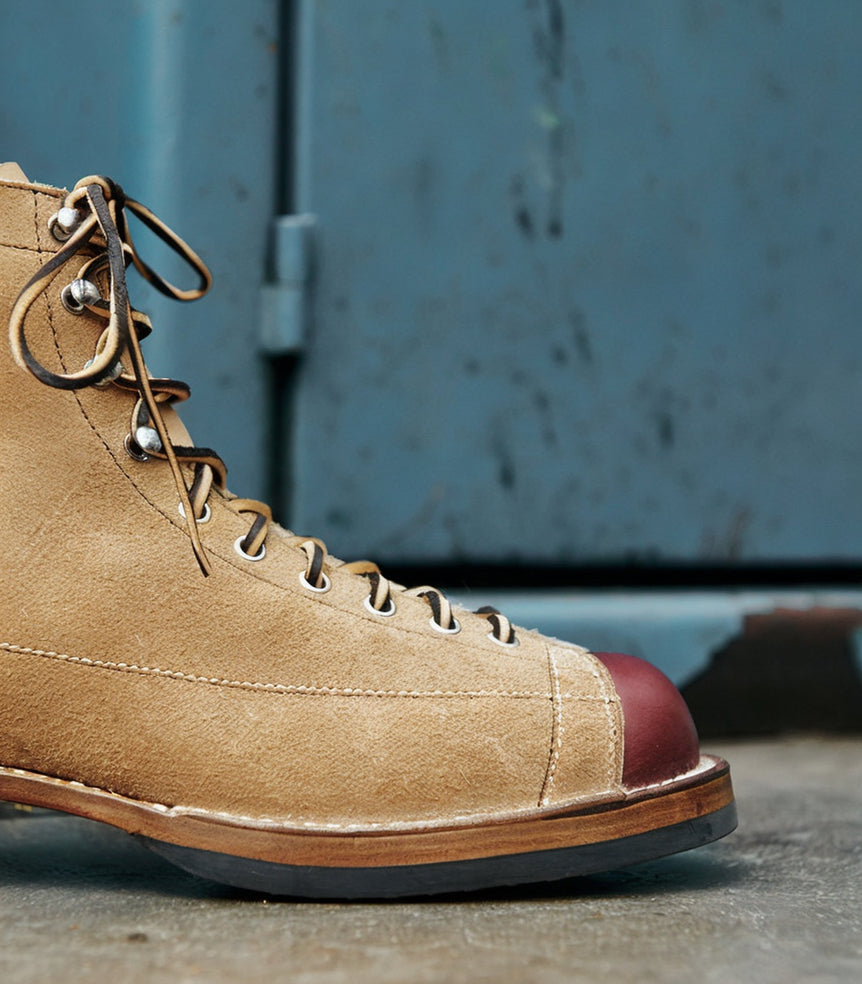 39602 Custom Monkey Boots / Grain & Roughout Two Tone MTO