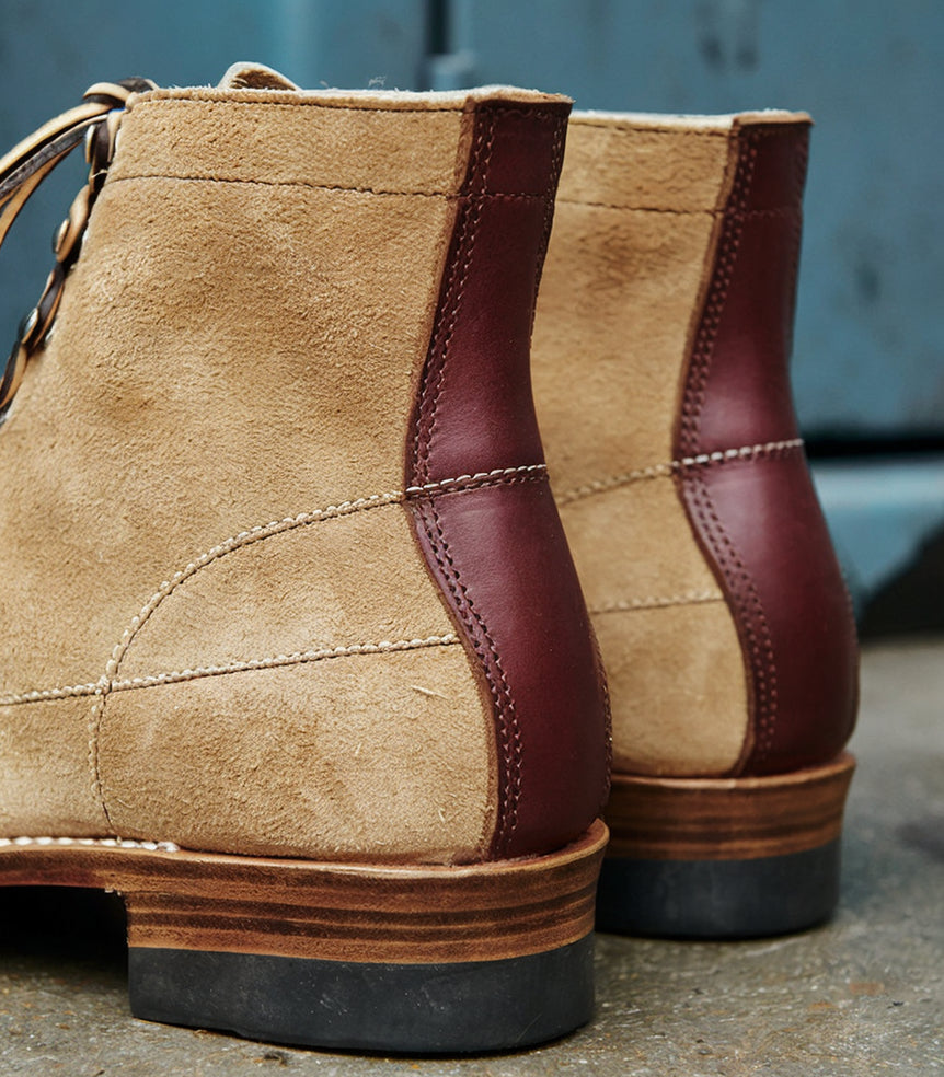 39602 Custom Monkey Boots / Grain & Roughout Two Tone MTO