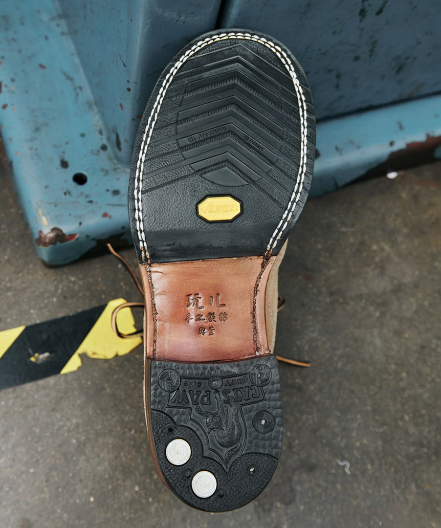 39602 Custom Monkey Boots / Grain & Roughout Two Tone MTO