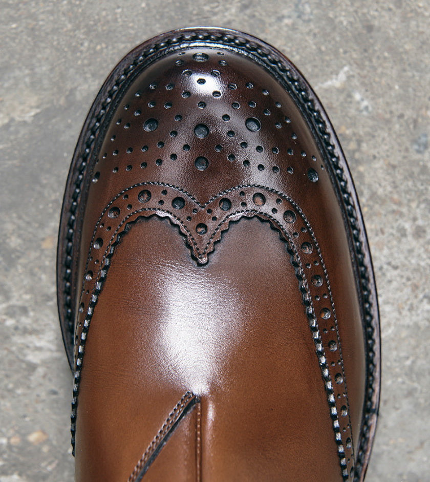 UK09 Brogue Chelsea Boots German Weinheimer Box Calf MTO