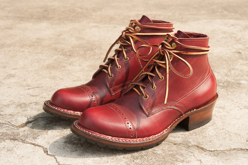 14101 Short Shift Cap Toe Boots / Horween Leather MTO