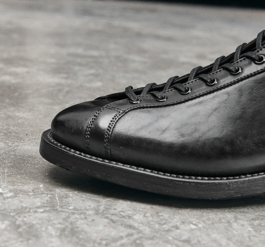 51002 1930s Flat Toe Boxing Leather Boots / Proprietary Teacore Cowhide MTO