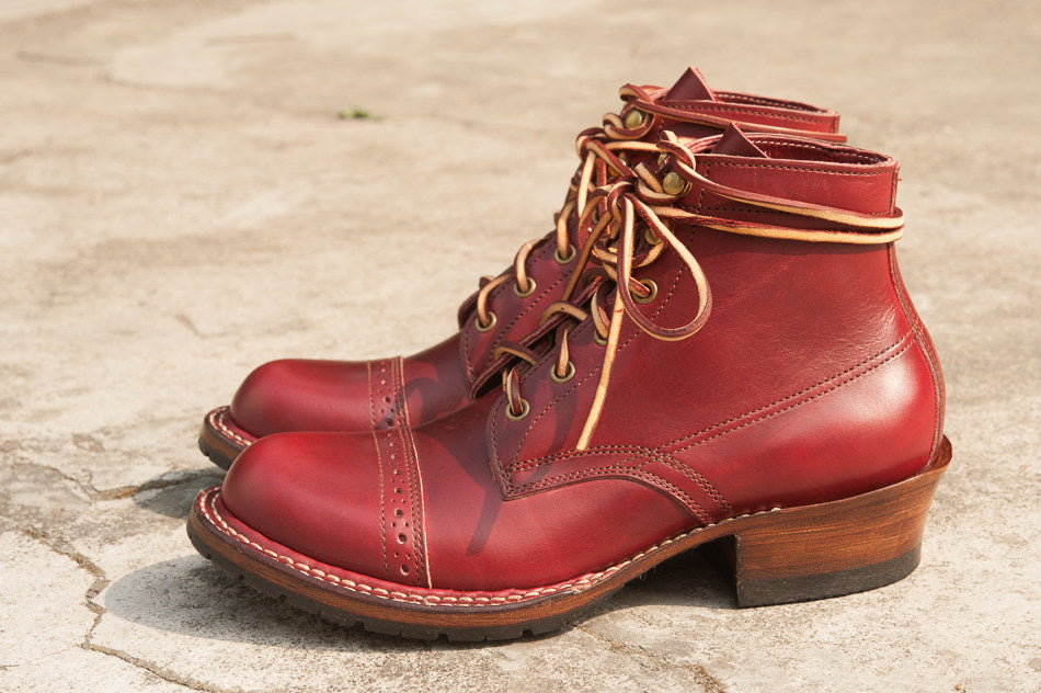 14101 Short Shift Cap Toe Boots / Horween Leather MTO