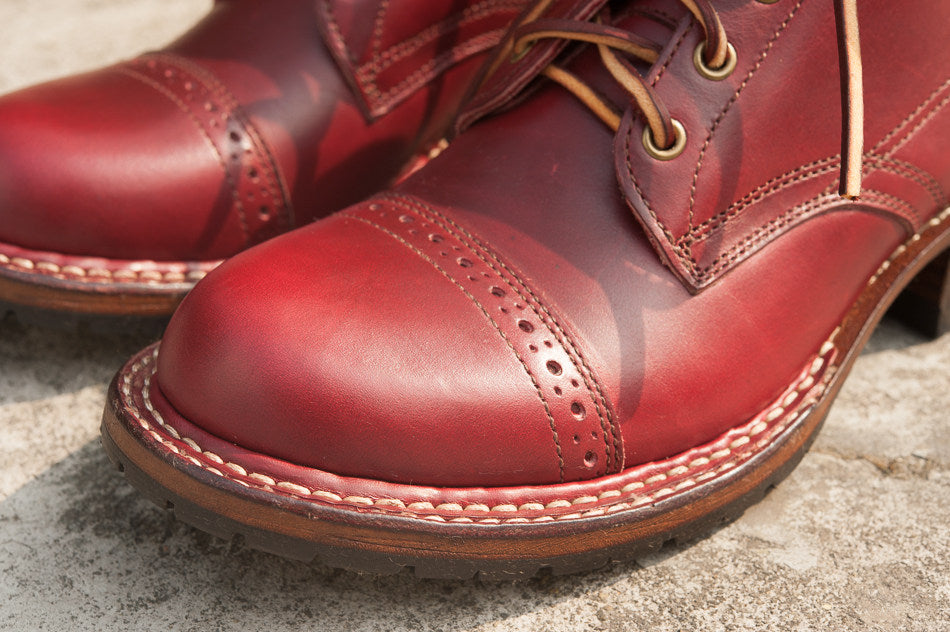 14101 Short Shift Cap Toe Boots / Horween Leather MTO