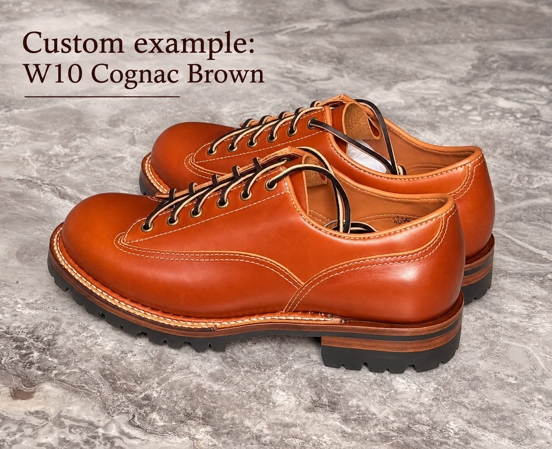 36203 Workhorse Lace to Toe Low Cut Boots Proprietary Teacore Cowhide MTO