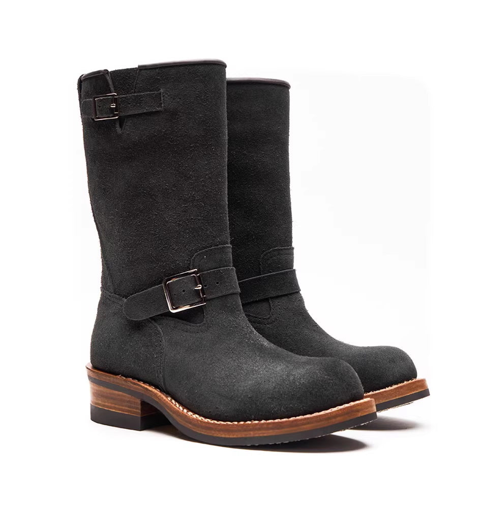 26601 Engineer Boots / Standard Roughout Cowhide MTO