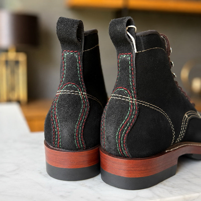 27306 Bear Head Railman Work Boots / Standard Roughout Cowhide MTO