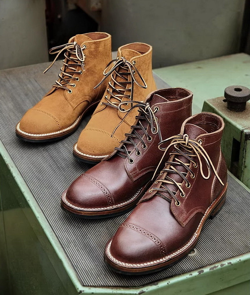 39002 Service Boots / Horween Waxed Flesh & Calico Flesh MTO