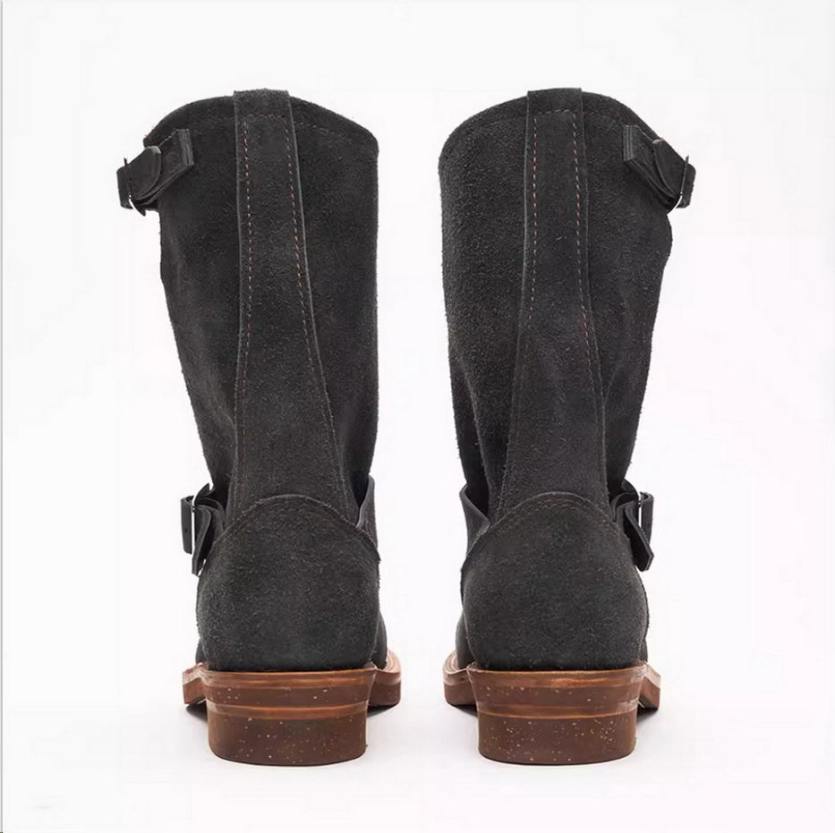 26901 Engineer Boots / Standard Roughout Cowhide MTO