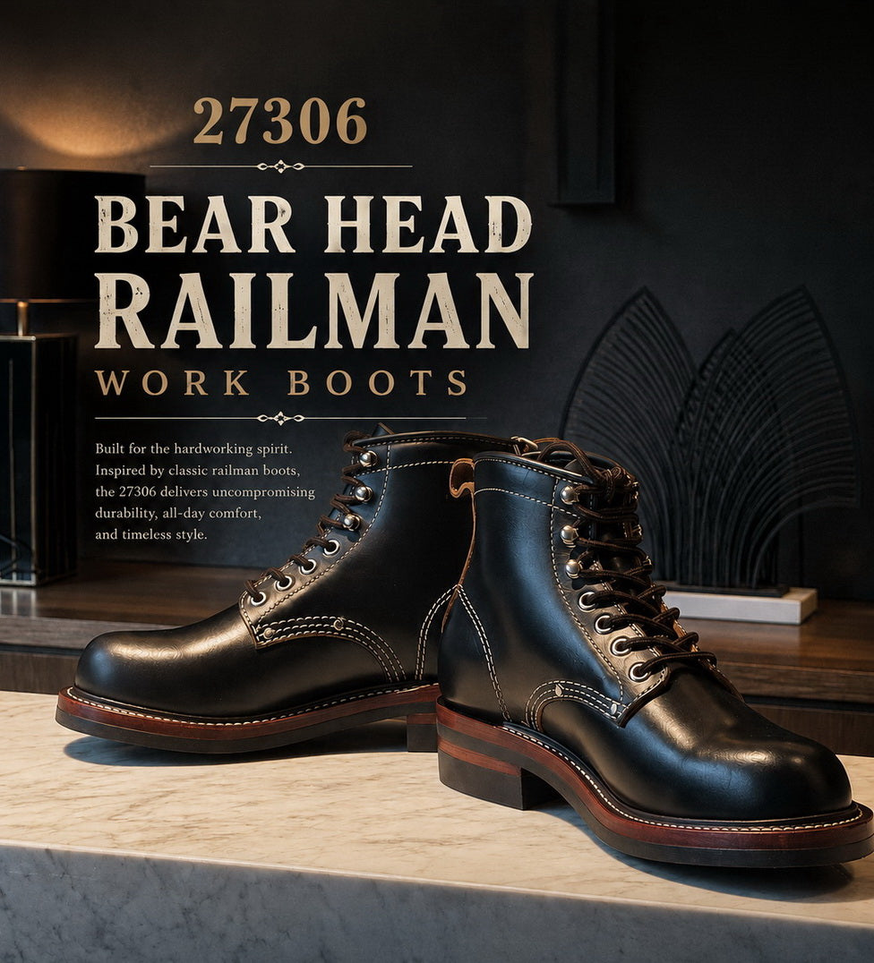 27306 『Bear Head』 Railman Boots / Proprietary Teacore Cowhide MTO