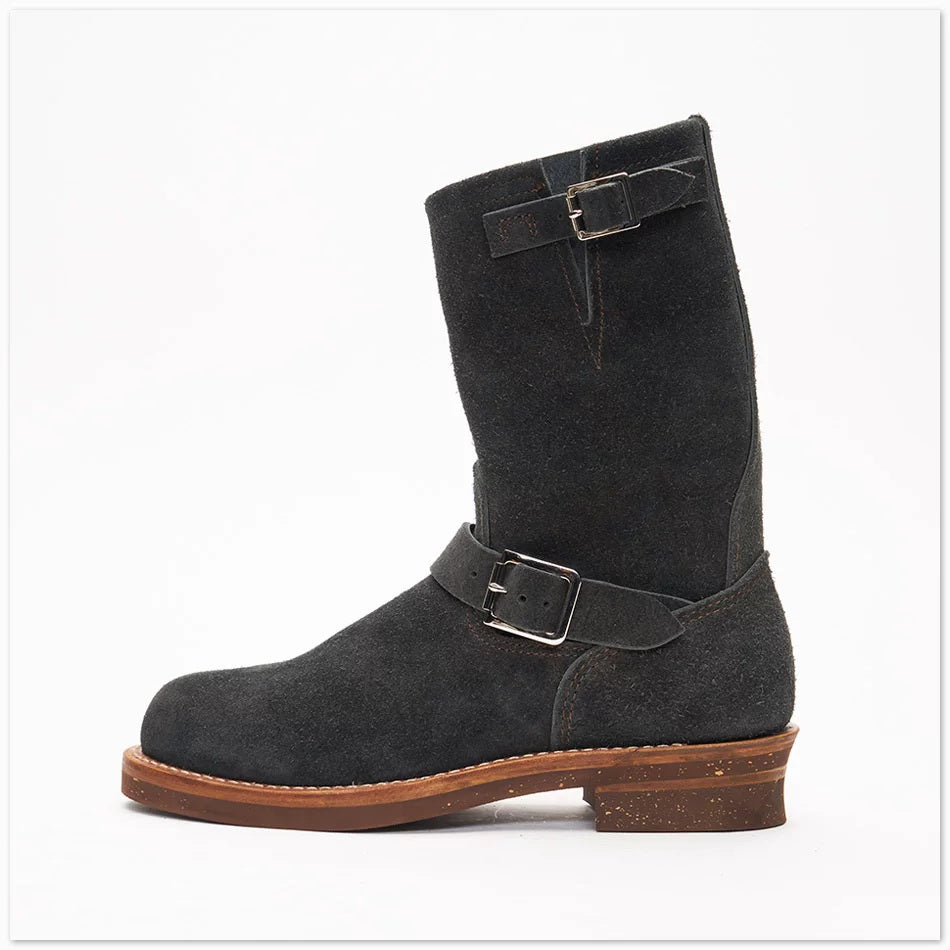 26901 Engineer Boots / Standard Roughout Cowhide MTO