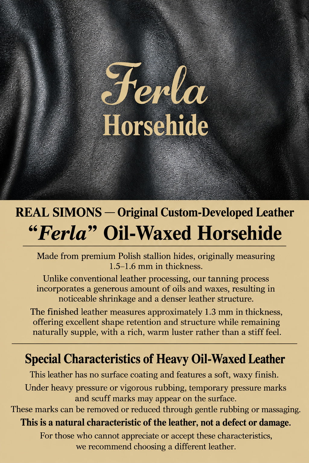 Marlon Brando One Star Cross Zip Rider Jacket - Ferla Through-Dyed Horsehide Black