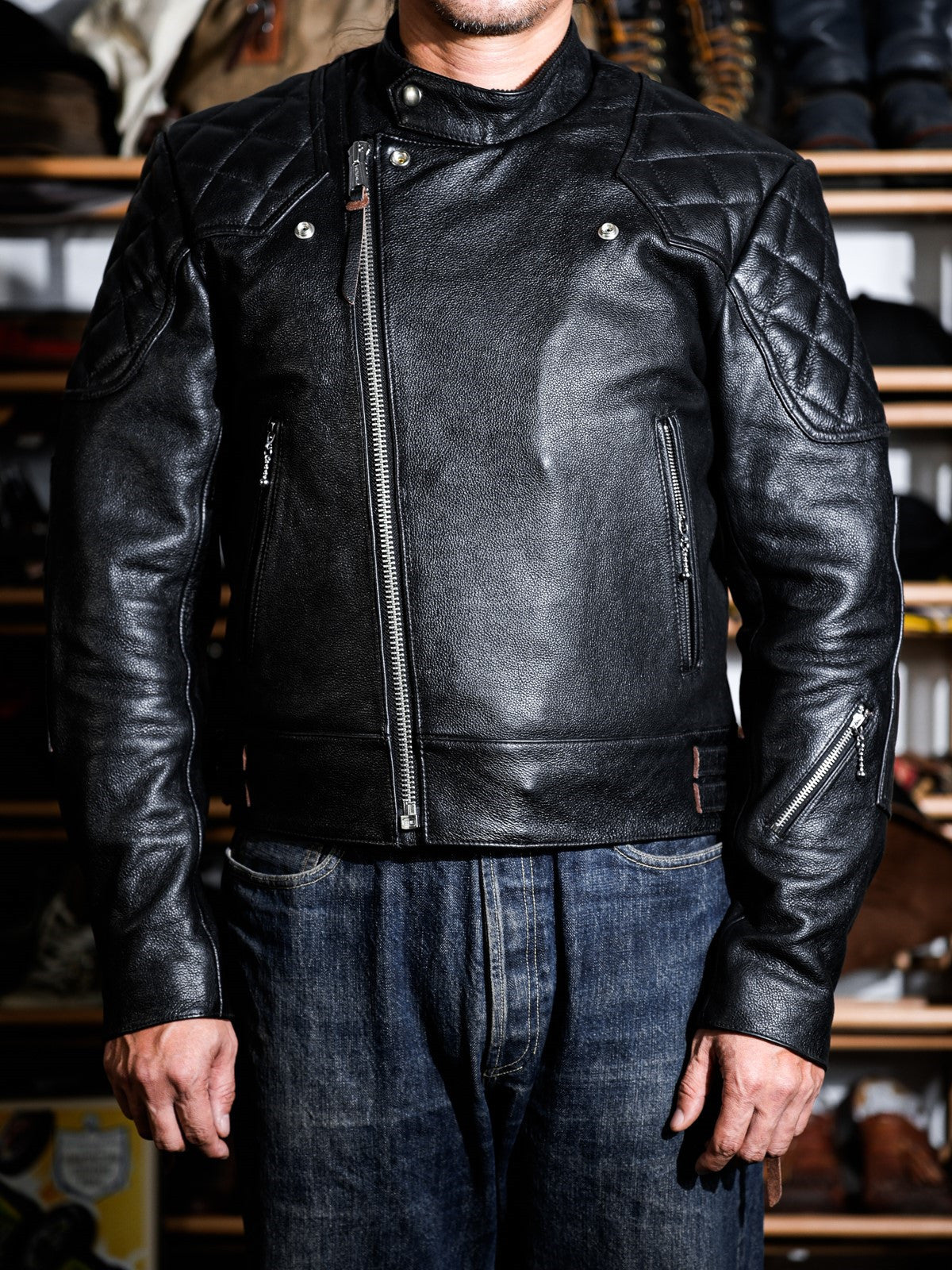 Real Simons Mallory British Style Riding Jacket - Teacore Cowhide