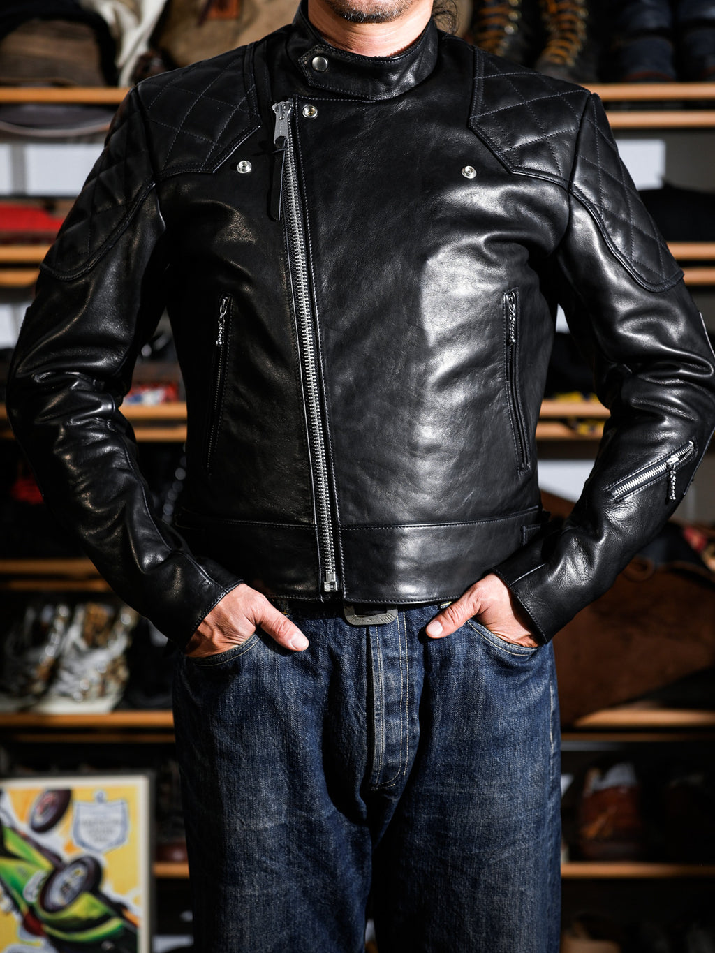 Real Simons Mallory British Style Riding Jacket - Eco Waxed Calfskin