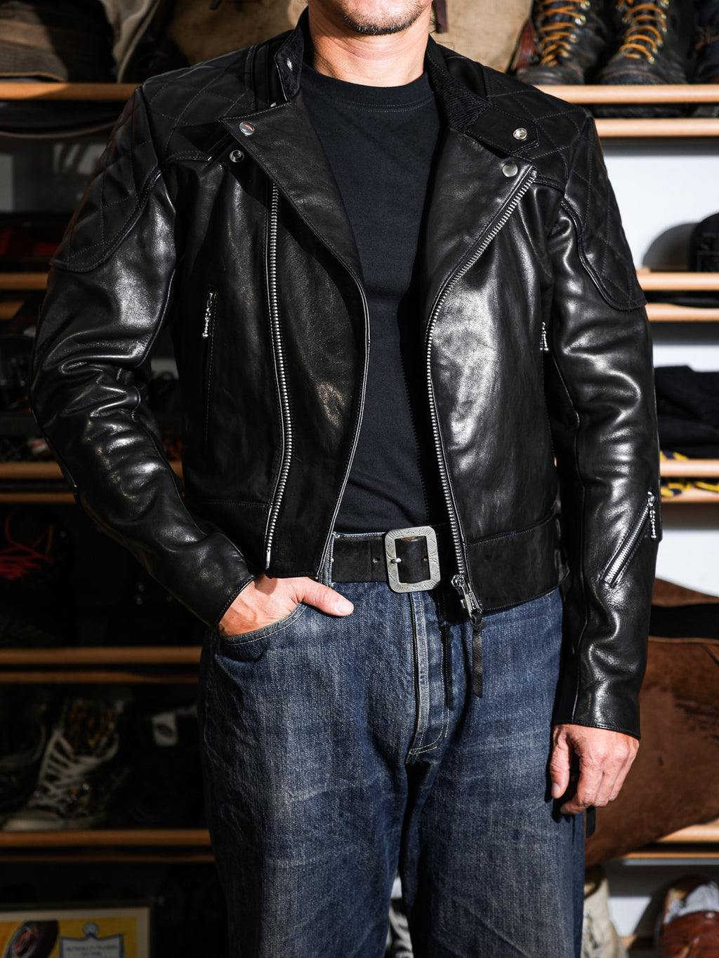 Real Simons Mallory British Style Riding Jacket - Eco Waxed Calfskin
