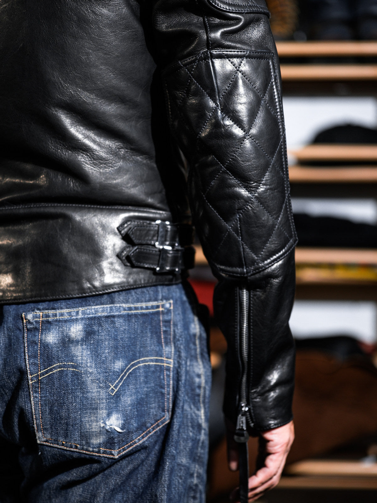 Real Simons Mallory British Style Riding Jacket - Eco Waxed Calfskin