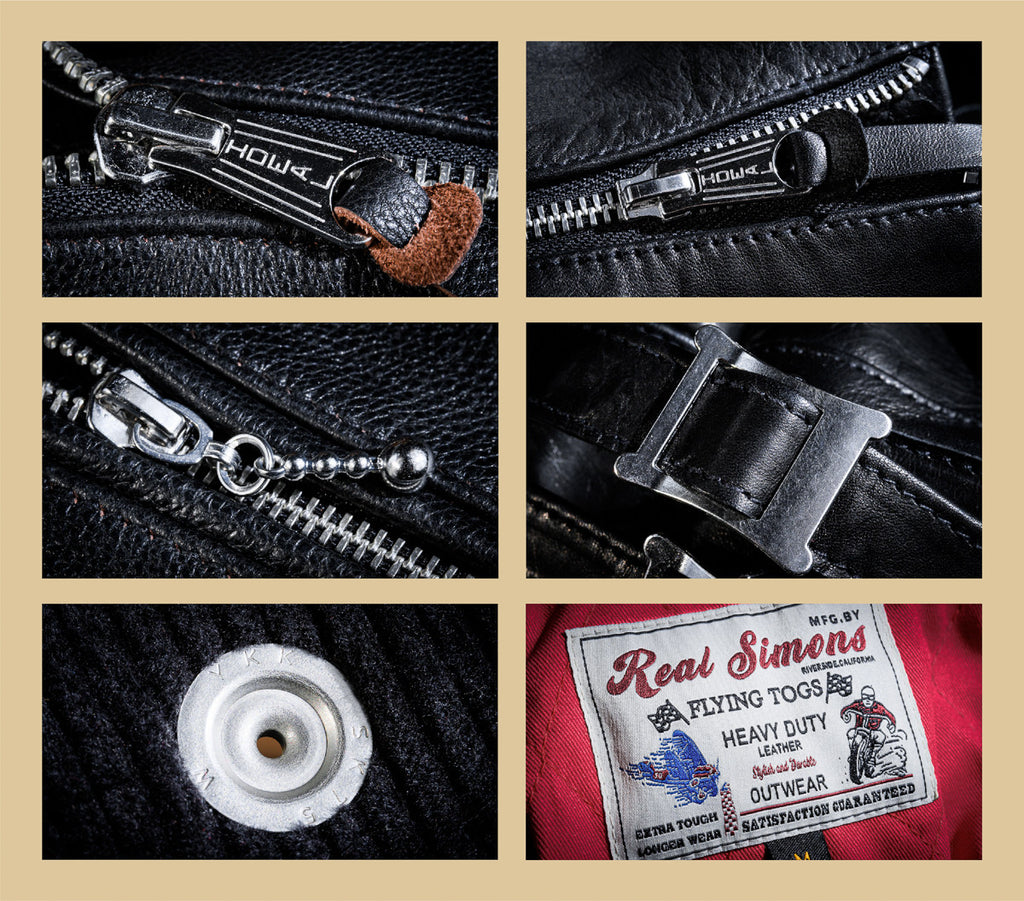 Real Simons Mallory British Style Riding Jacket - Teacore Cowhide