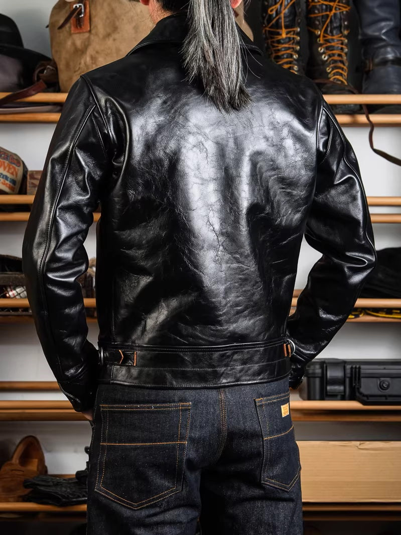 1930s "Mulholland" Straight Zip CHP Jacket Padova Teacore Horsehide