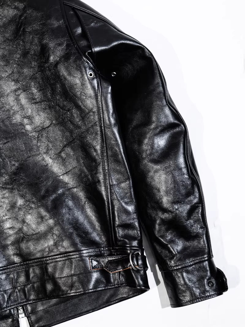 1930s "Mulholland" Straight Zip CHP Jacket Padova Teacore Horsehide