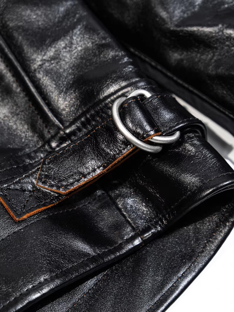 1930s "Mulholland" Straight Zip CHP Jacket Padova Teacore Horsehide