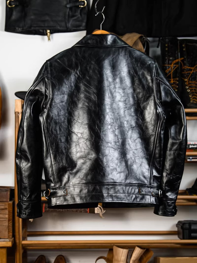 1930s "Mulholland" Straight Zip CHP Jacket Padova Teacore Horsehide