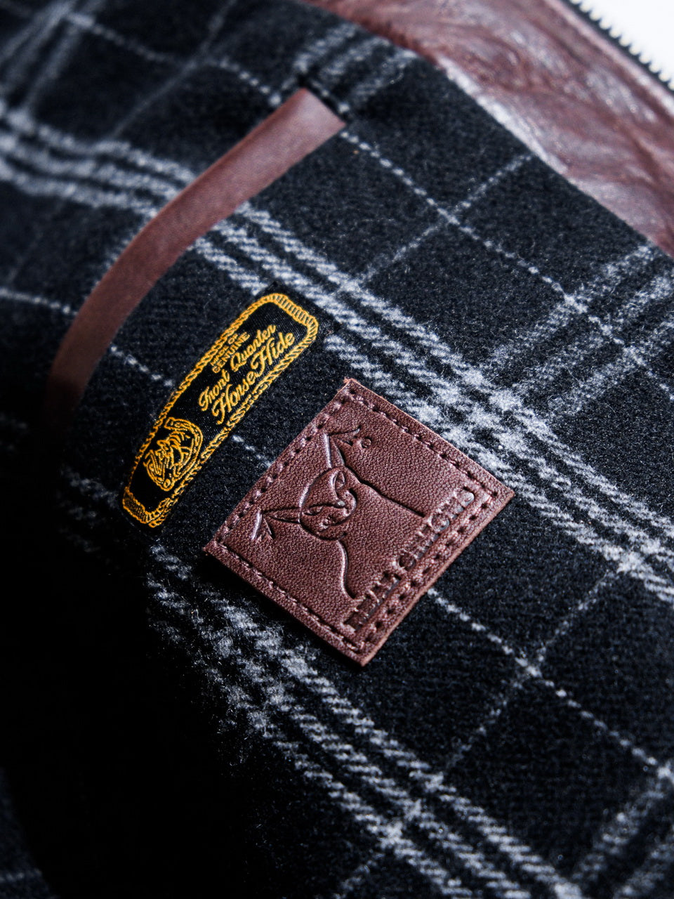 “Pasadena” 1930s Half Belt Sports Leather Jacket - Padova Horsehide Brown