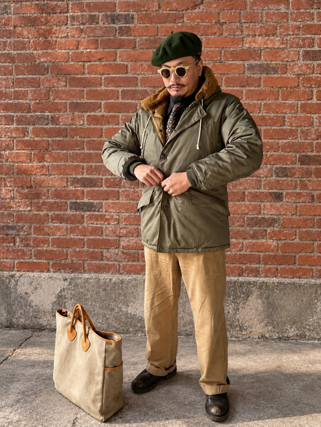 Ray Kwok 1940s B9 Flight Down Parka Jacket