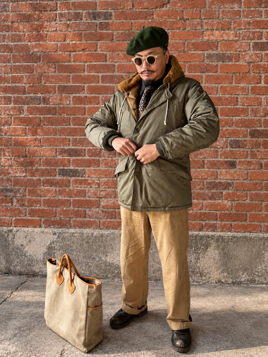 Ray Kwok 1940s B9 Flight Down Parka Jacket