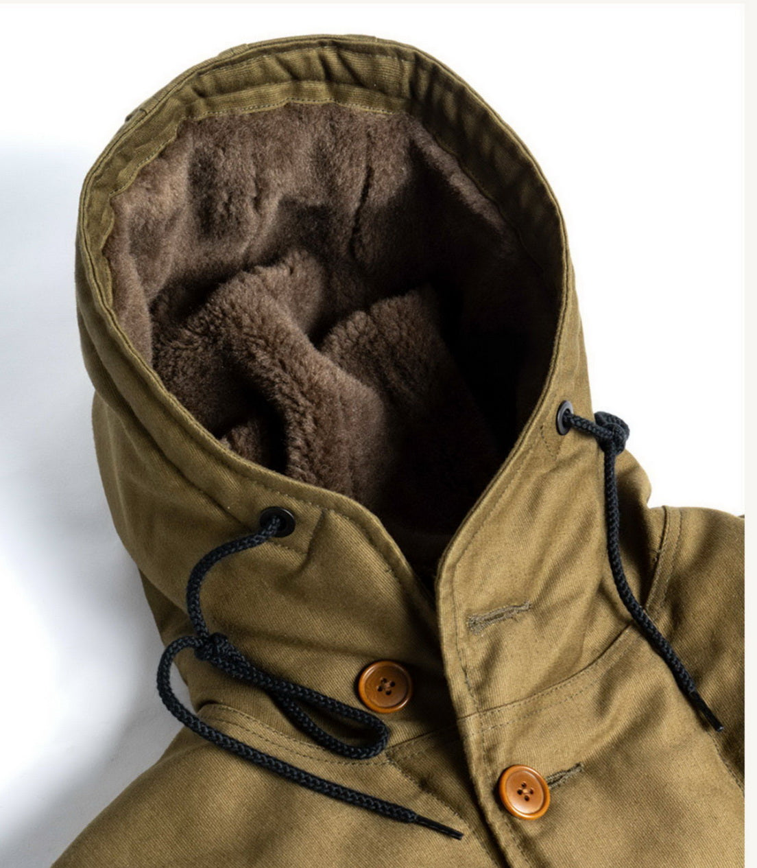 Ray Kwok Hooded N-1 Deck Jacket Japan Blue 16oz Jungle Cloth