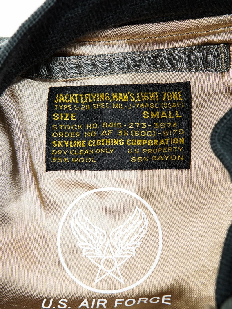 USAF L-2B NYLON FLIGHT JACKET AUTHENTIC REPRO