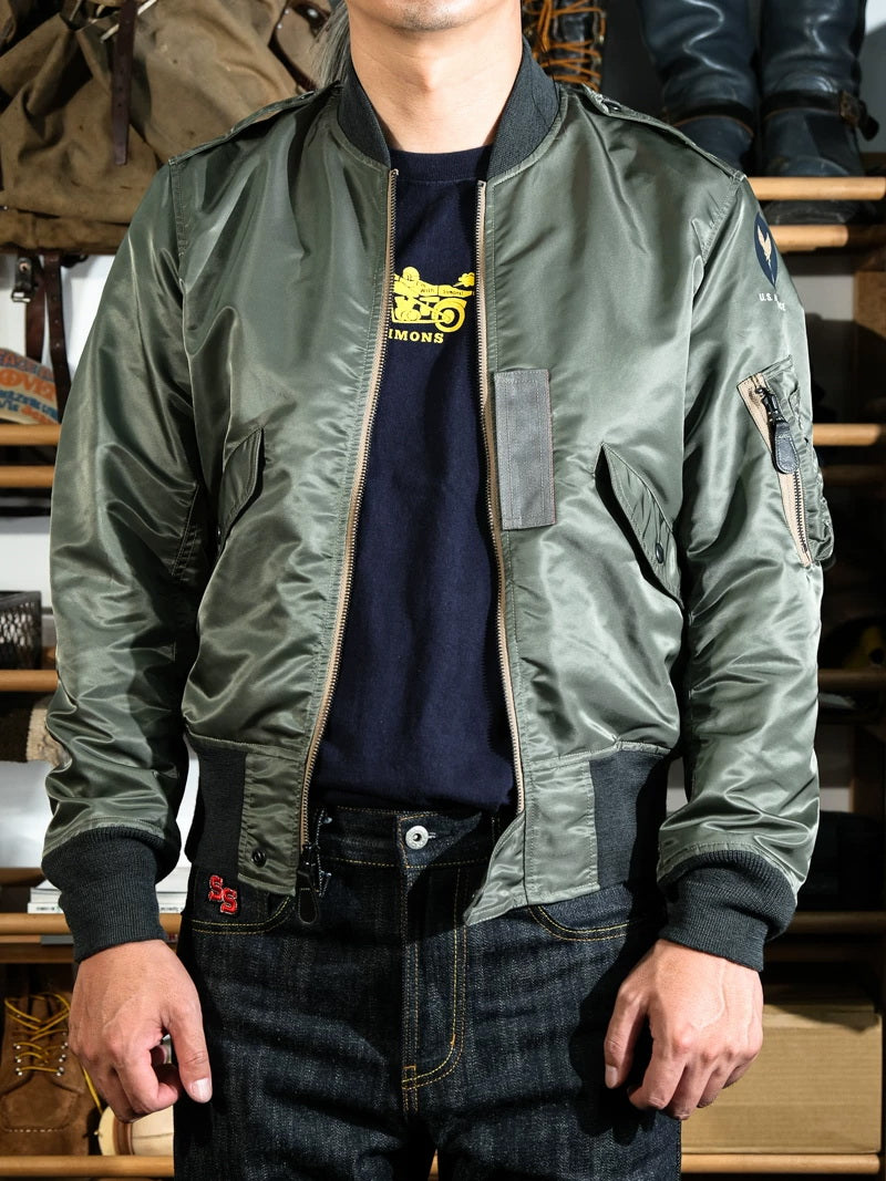 USAF L-2B NYLON FLIGHT JACKET AUTHENTIC REPRO