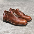 US10, 11 STOCK 27508 Western Club Shoes / CF Stead Crazy Oiled Shoulder