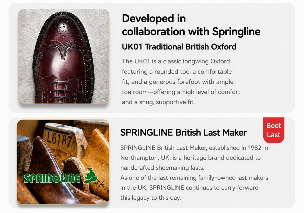 UK01 Longwing Dress Blucher Shoes / German Weiheinmer Calf MTO