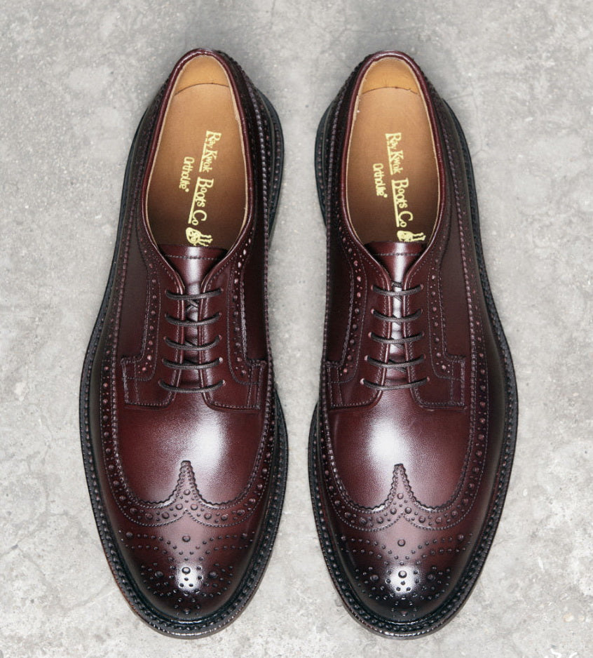 UK01 Longwing Dress Blucher Shoes / German Weiheinmer Calf MTO