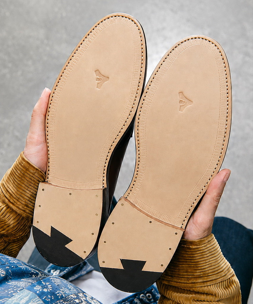 UK01 Longwing Dress Blucher Shoes / German Weiheinmer Calf MTO