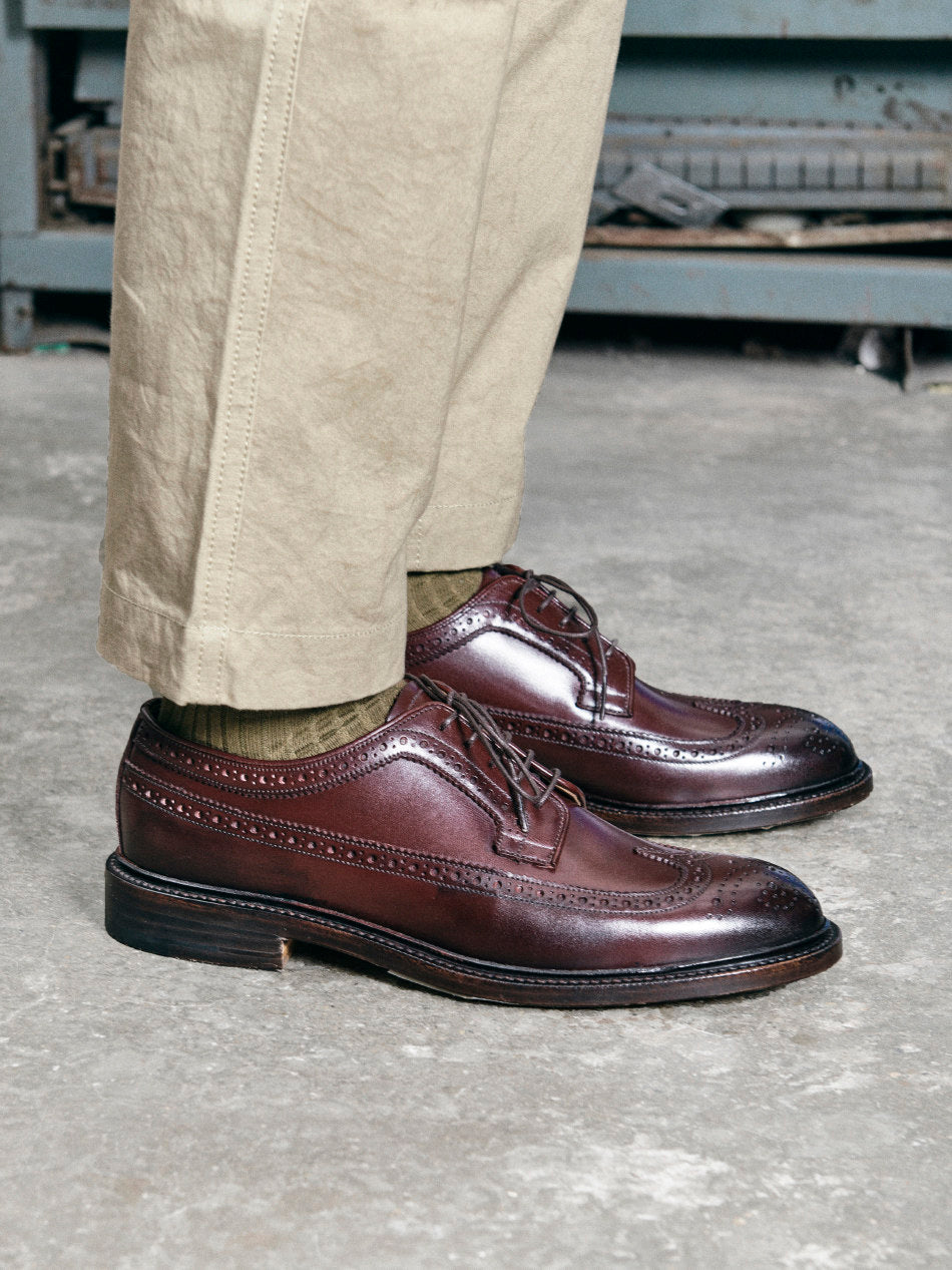 UK01 Longwing Dress Blucher Shoes / German Weiheinmer Calf MTO